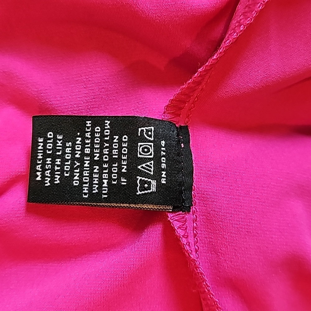 NWOT-MSK Sheath Cold Shoulder Hot Pink Dress - Picture 7 of 10